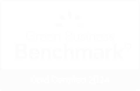 Green Business Benchmark logo, Gold Certified 2024