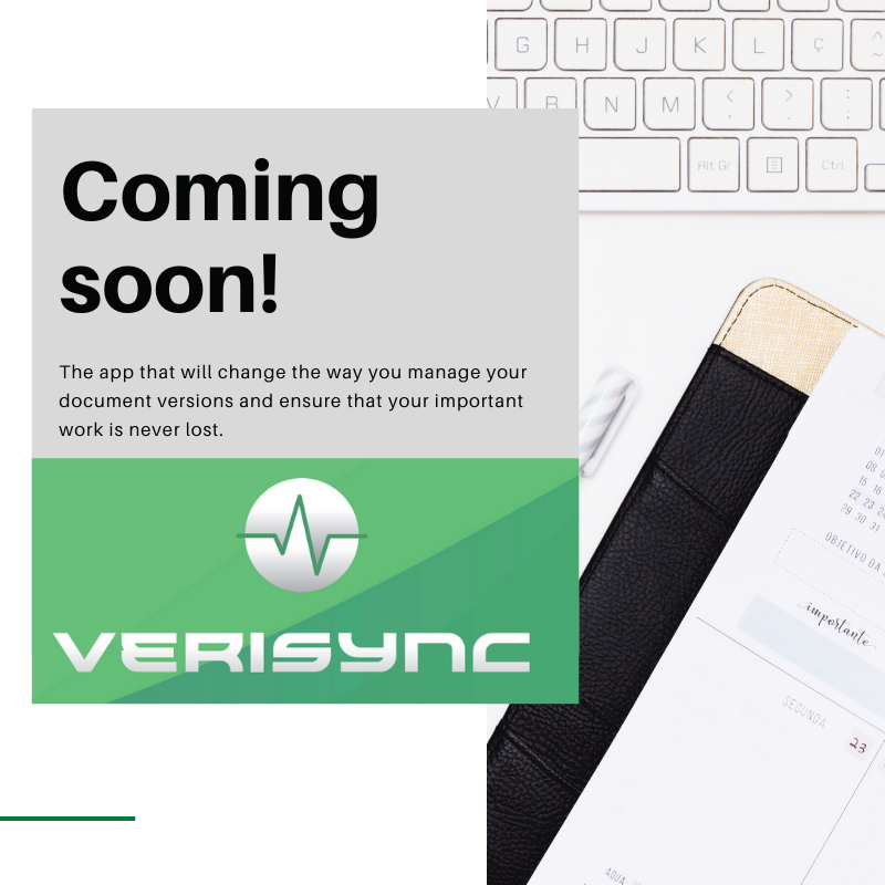Graphic saying Verisync is coming soon